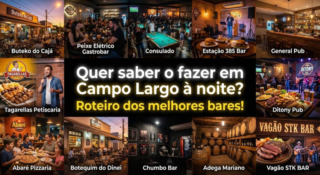 o que fazer em campo largo a noite-bares