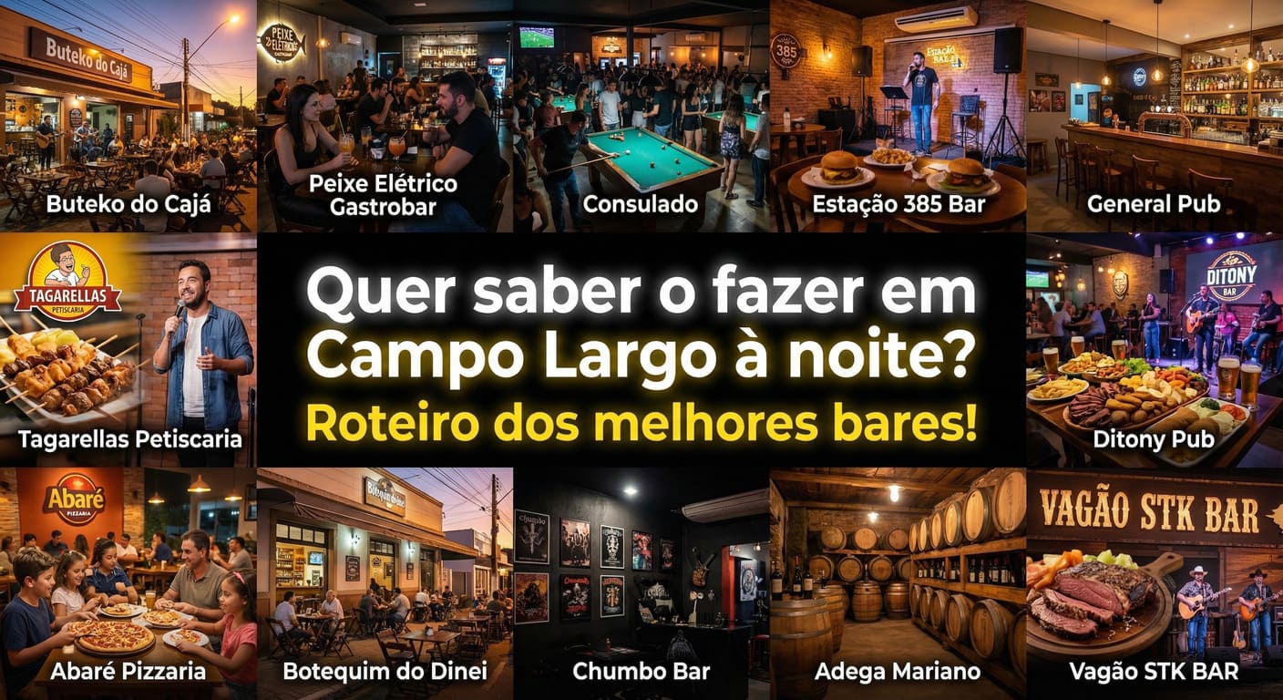 o que fazer em campo largo a noite-bares